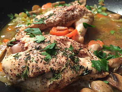 close-up photography of cooked food thumbnail