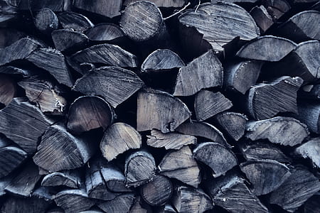 macro photo of cord of firewoods thumbnail