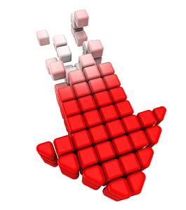 Down Arrow Representing Regression Falling And Descending thumbnail