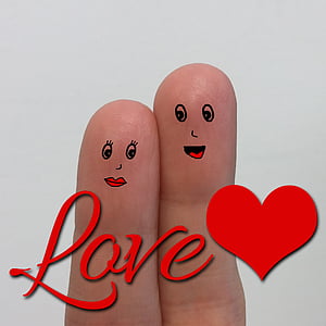 person's finger with love text overlay thumbnail