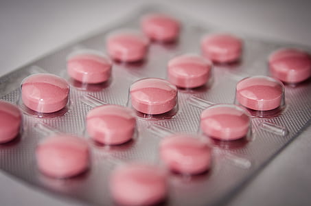 round pink medication pill blister pack thumbnail