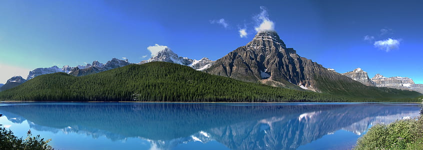 mountain with forest photo during daytime thumbnail