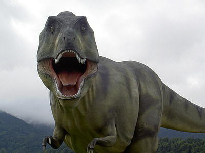 green artificial T-rex thumbnail