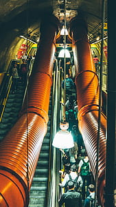 People Walking on Escalator thumbnail