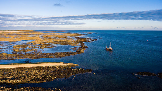 Coastal landscape and ocean in France thumbnail