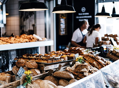 bread and pastries on table thumbnail