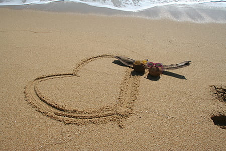 heart formation in sand thumbnail