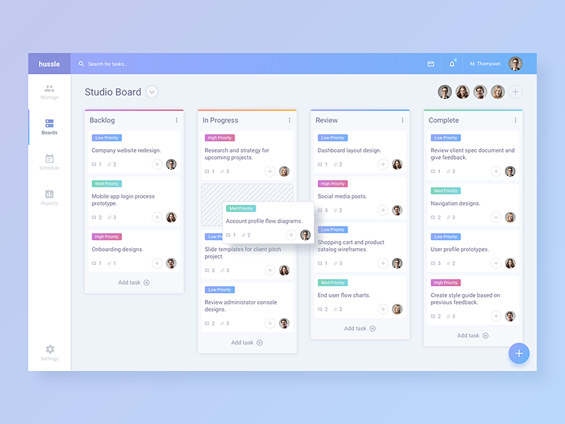Kanban Task Management App sketch file sketch file