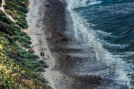 two people on seashore during daytime thumbnail