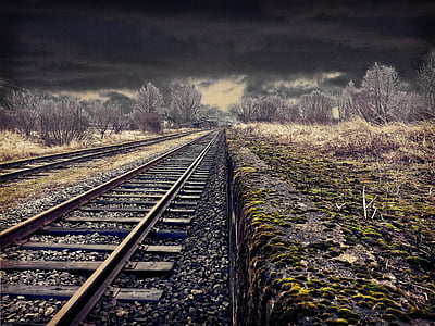 empty brown train rail thumbnail