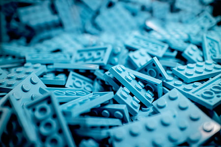 white plastic building block toy lot thumbnail