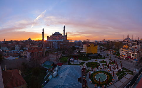 aerial photography of Hagia Sophia thumbnail