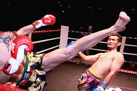 person kicking man on ring thumbnail