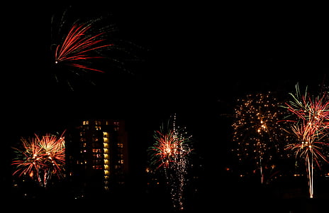 fireworks on night sky thumbnail