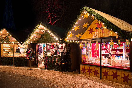 Christmas Market, Night Photograph thumbnail