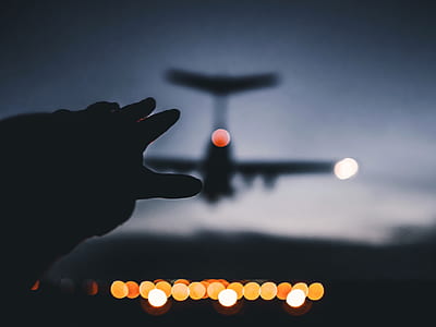 photography of silhouette of plane thumbnail