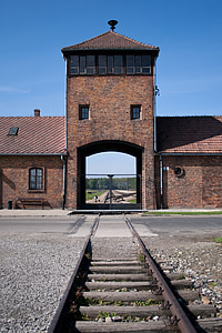 train station under blue calm sky thumbnail
