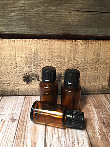 three mini glass bottles thumbnail