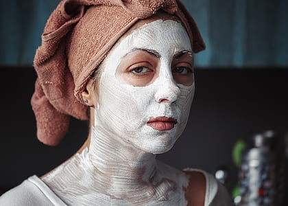 woman cream mask in room thumbnail