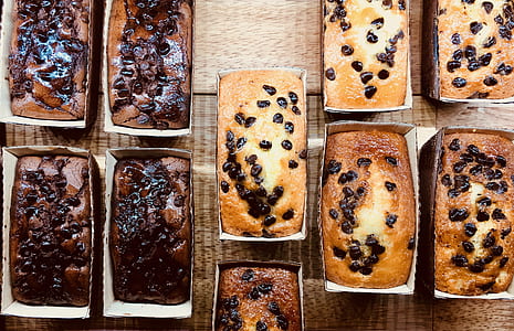 baked banana breads on table thumbnail