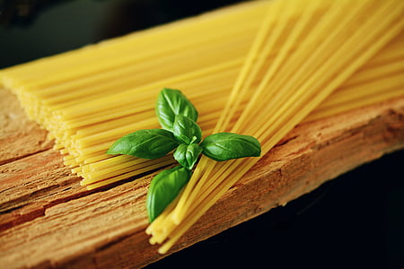 spaghetti, basil, noodles, pasta, italian, mediterranean thumbnail