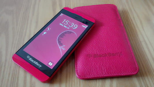 pink BlackCherry phone with case thumbnail