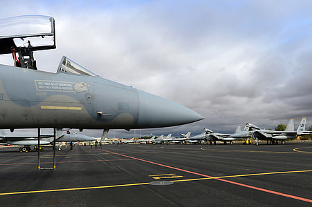 Fighter Jet at the air base in Albacete, Spain thumbnail