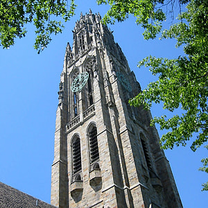 Tower raising towards the sky at Yale University in New Haven, Connecticut thumbnail