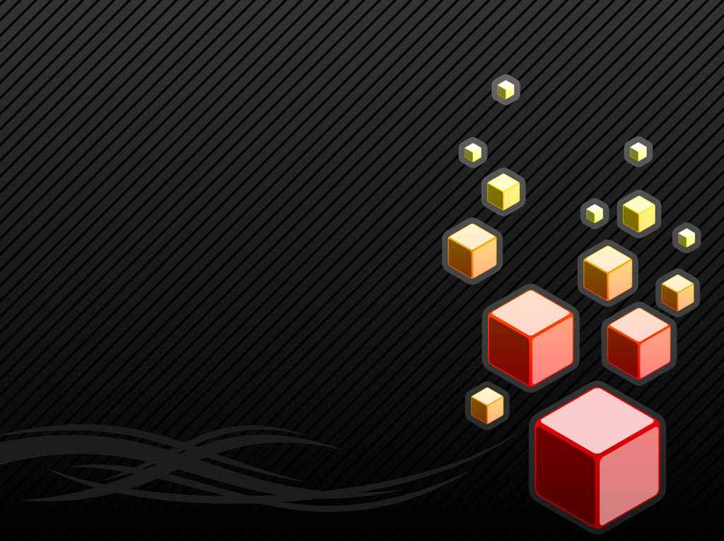 Black Background With Cubes ai file