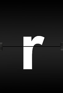 white r letter illustration thumbnail