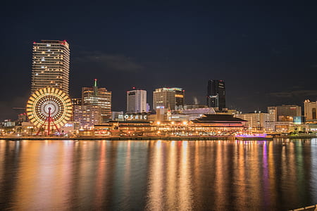 city, sunset, landmark, lights thumbnail