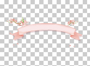 Angle Pattern, Fresh and beautiful ink peach pink ribbon, orange flowers PNG clipart