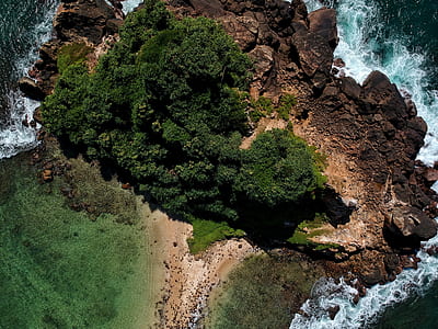 aerial photography of island thumbnail