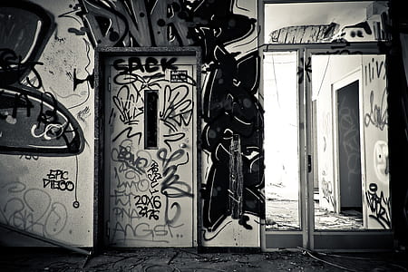 white wooden door closed thumbnail