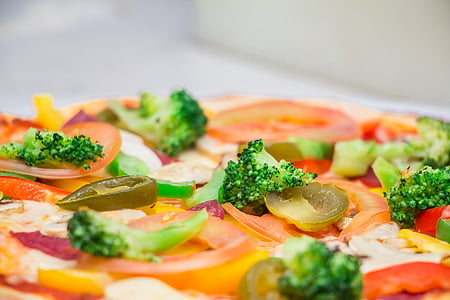 shallow focus photograph of pizza thumbnail