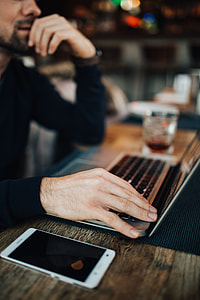 Young Entrepreneur Working from a Modern Cafe thumbnail