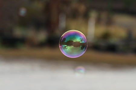 focus photography of bubble thumbnail