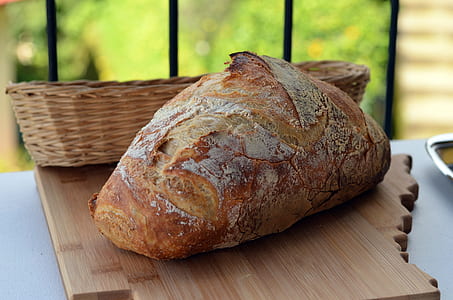 pastry on brown wooden board thumbnail