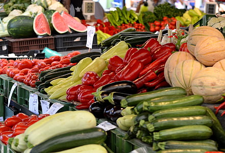 close-up photo of assorted variety of vegetables in display rack thumbnail