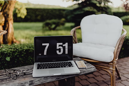 Outdoor office with laptop thumbnail