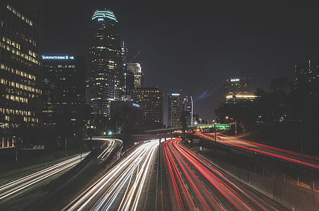 time-lapse photo of City road thumbnail