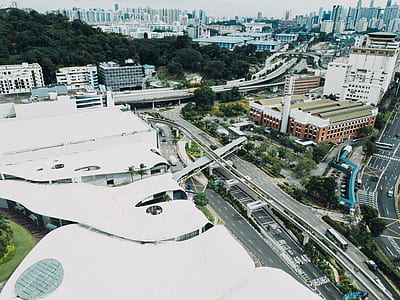 high angle photo of city thumbnail
