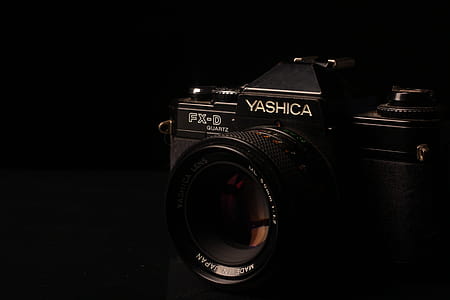 Close-up Photo of Black Yashica FX-D Camera thumbnail