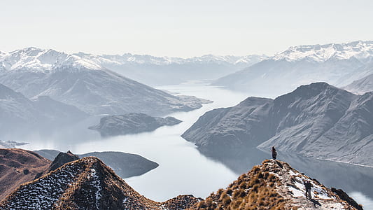 person standing at the top of mountain thumbnail