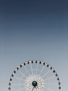 aerial photography of ferris wheel at daytime thumbnail
