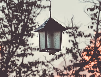 black metal CFL pendant lamp thumbnail