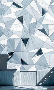 gray, white, and black geometric wall artwork thumbnail