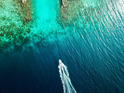 aerial photography of sailing boat thumbnail