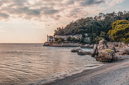 sea, dawn, landscape, nature thumbnail