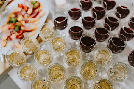 Many glasses of different wine thumbnail